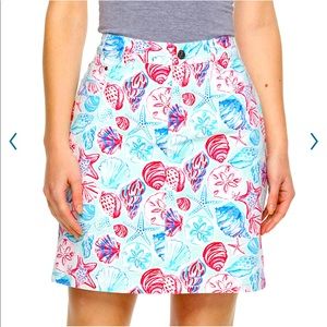 NEW Skirt Skort Seashell Beach Golf Boating NWOT